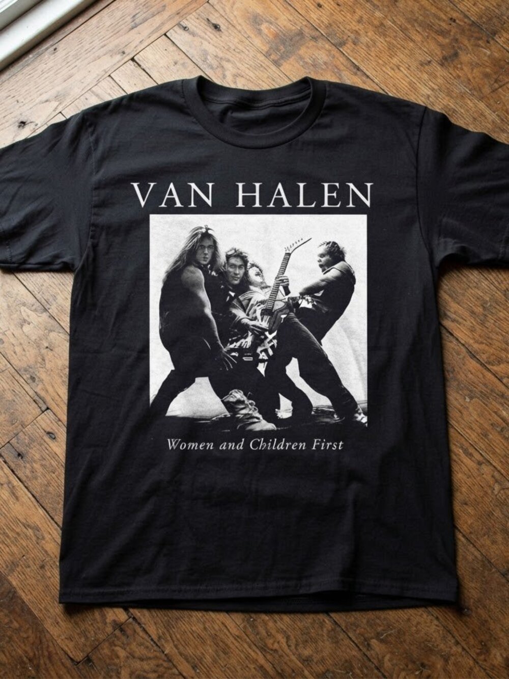 Van Halen Women and Children First Album Vintage Rock Graphic T-Shirt